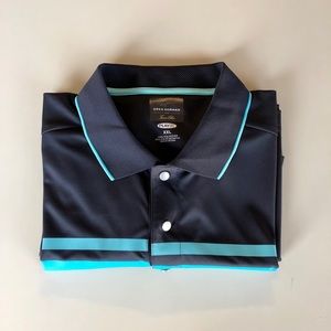 [Greg Norman for Tasso Elba] XXL Grey/Blue Polo